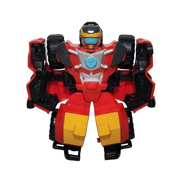Playskool Transformers Rescue Bots Hot Shot Off Road Car Loose Pre-owned - Picture 1 of 7